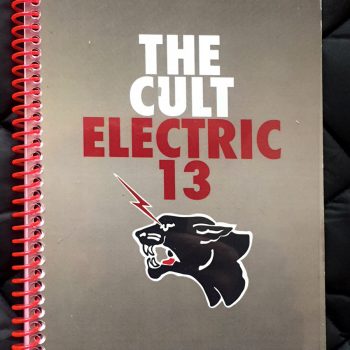 Billy’s itinerary book from The Cult ‘Electric 13’ Tour
