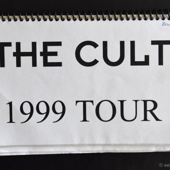 Billy’s itinerary book from The Cult 1999 tour