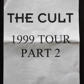Billy’s itinerary book from The Cult 1999 tour Pt 2