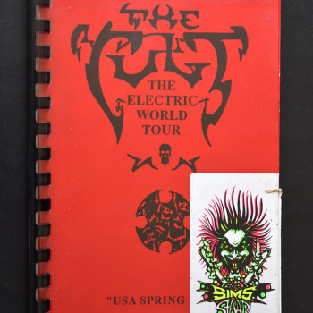 Billy’s itinerary book from The Cult ‘Electric’ Tour’ USA – May 1987