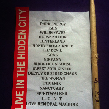 The Cult Set List 05-03-2016