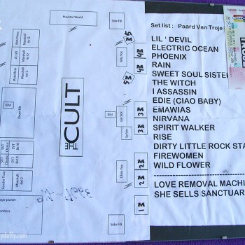 The Cult Set List 03-08-2010