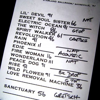 The Cult Set List 07-11-2006