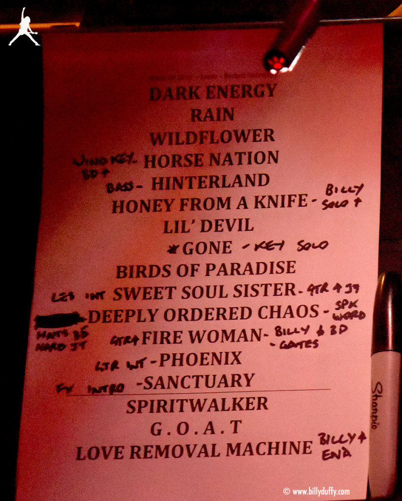 The Cult Set List 08-03-2016