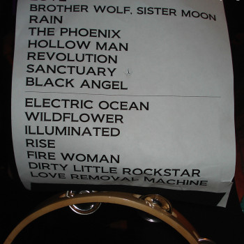 The Cult Set List 22-08-2009