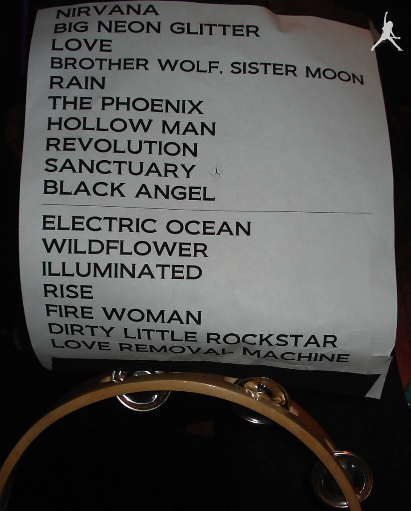 The Cult Set List 22-08-2009