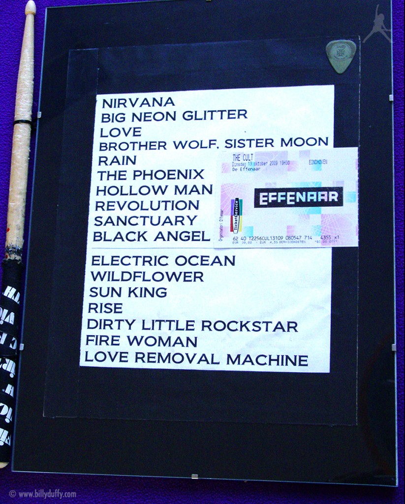 The Cult Set List 13-10-2009