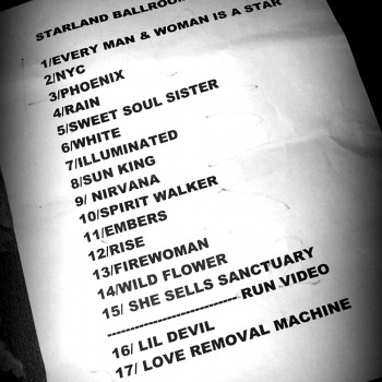 The Cult Set List 30-10-2010