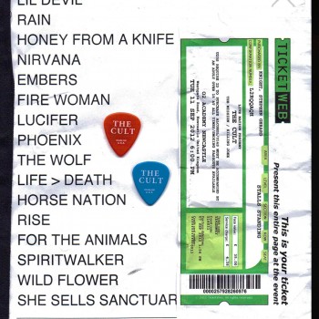 The Cult Set List 11-09-2012