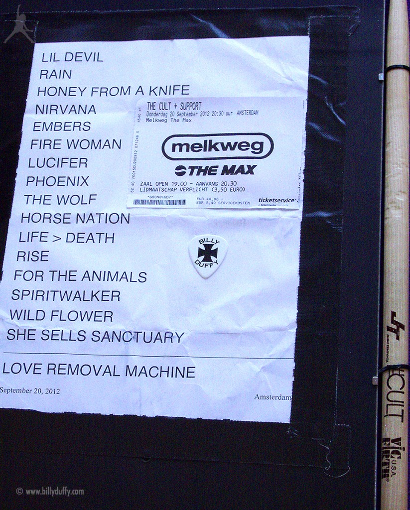 The Cult Set List 20-09-2012