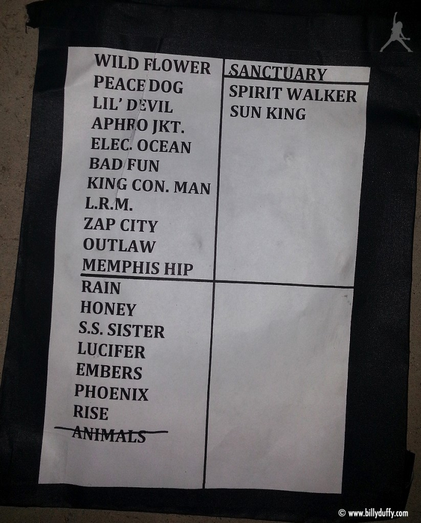 The Cult Set List 03-09-2013