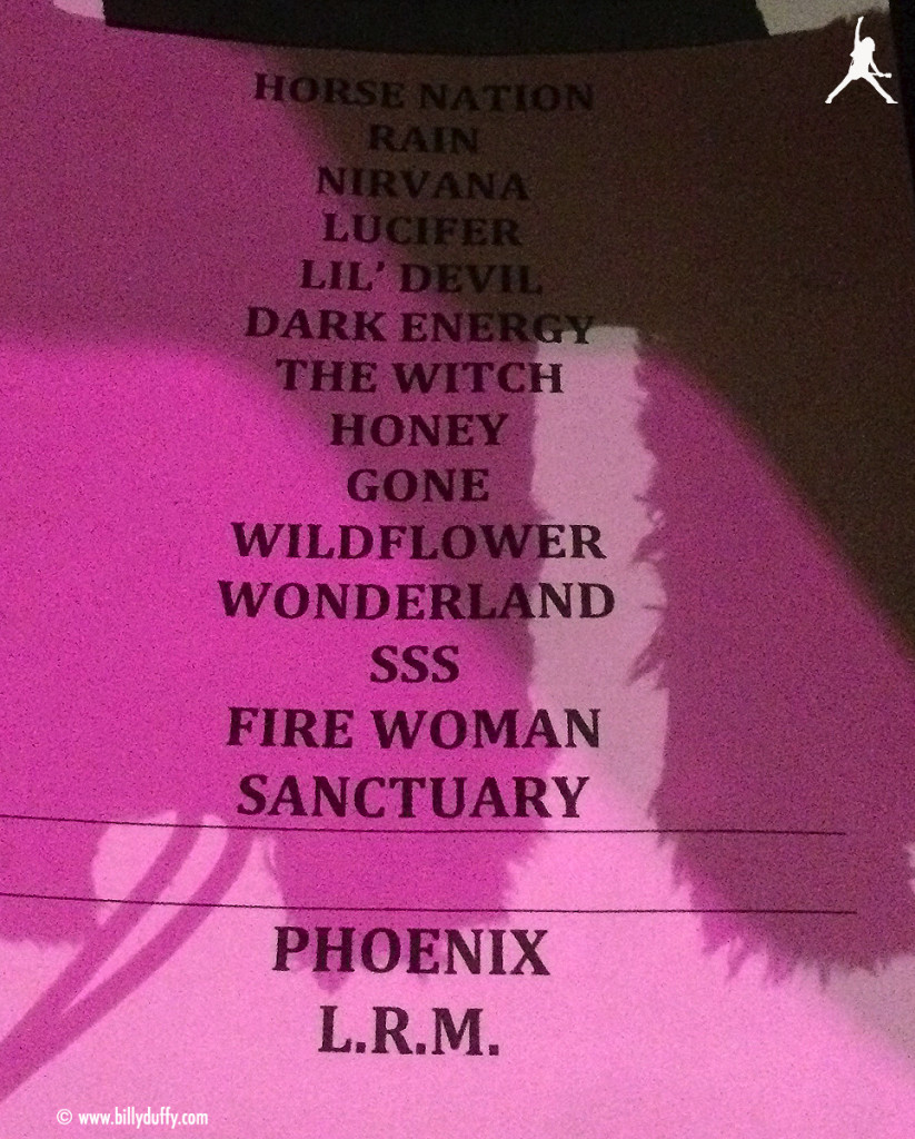 The Cult Set List 15-11-2015