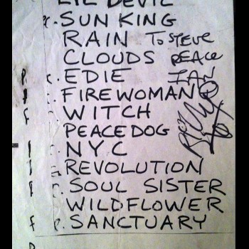 The Cult Set List 06-08-1999