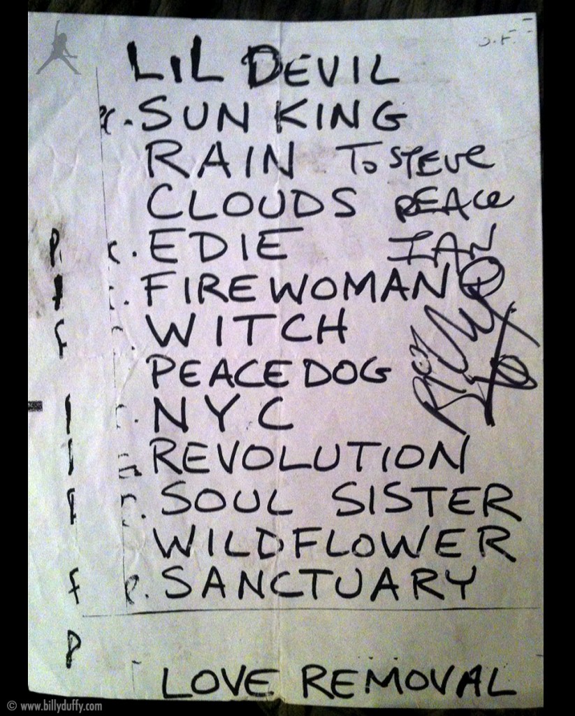 The Cult Set List 06-08-1999