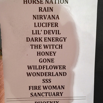 The Cult Set List 20-11-2015