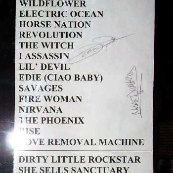 The Cult set list 19-10-2007