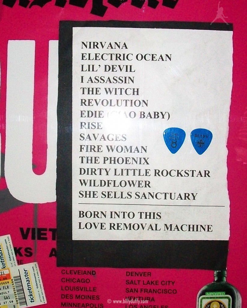 The Cult set list 21-11-2007