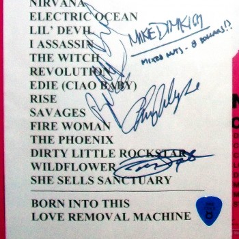 The Cult set list 23-11-2007