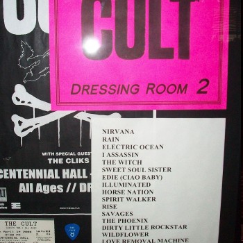 The Cult set list 14-04-2008