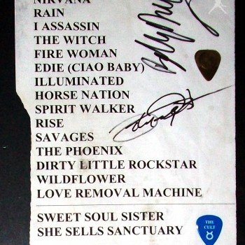 The Cult set list 14-09-2008