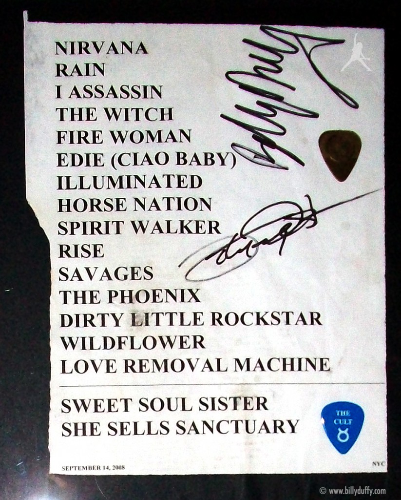 The Cult set list 14-09-2008