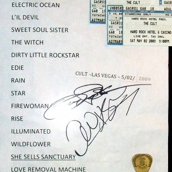 The Cult set list 02-05-2009