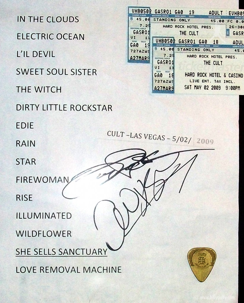 The Cult set list 02-05-2009