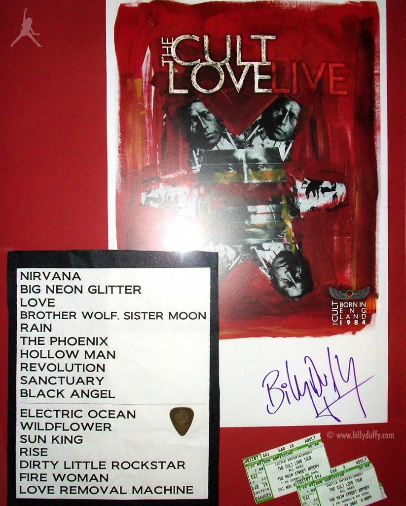 The Cult set list 07-11-2009