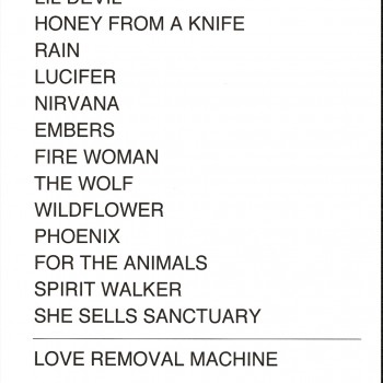 The Cult set list 02-06-2012