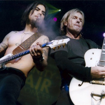 Billy onstage with Camp Freddy – 2004