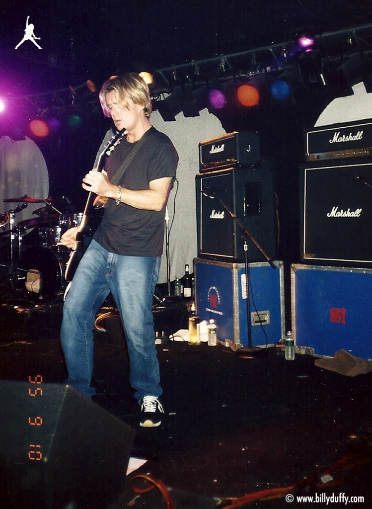 Billy onstage with Vent - 1995