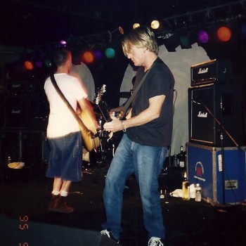 Billy onstage with Vent – 1995