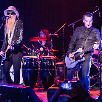 Billy Duffy & Billy Gibbons at AdoptTheArts benefit January 2015