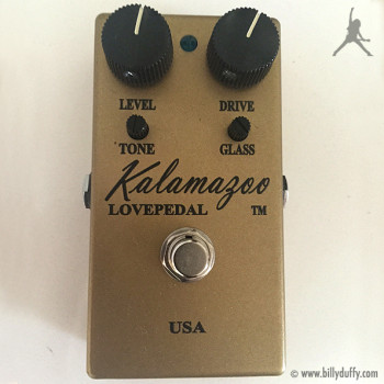 Billy Duffy's Lovepedal Kalamazoo Gold Overdrive Pedal