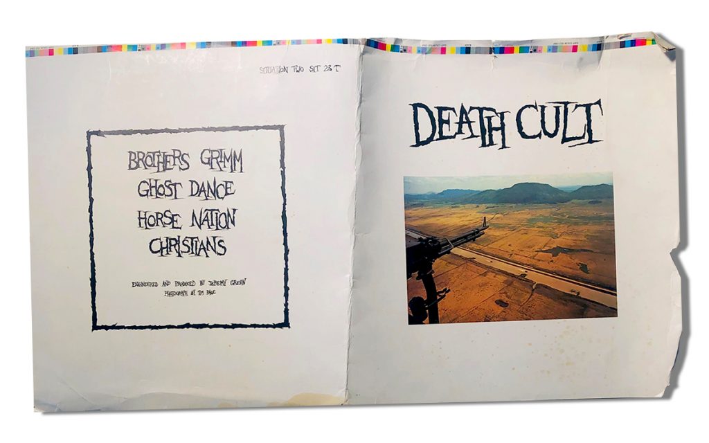 Death Cult EP – “unfinished” cover 1983