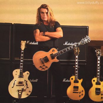 Billy and guitars – Guitarist Magazine – January 1990