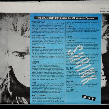 “Under the couch” Melody Maker 1987