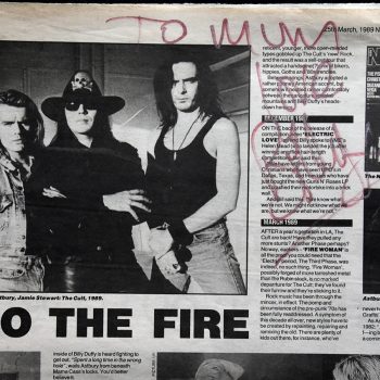 NME clipping 1989 (Billy’s mum’s copy)