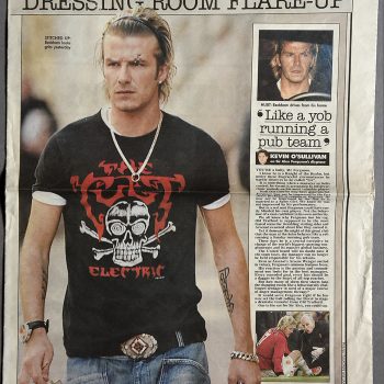 David Beckham in a Cult ‘Electric’ T-Shirt – 2003