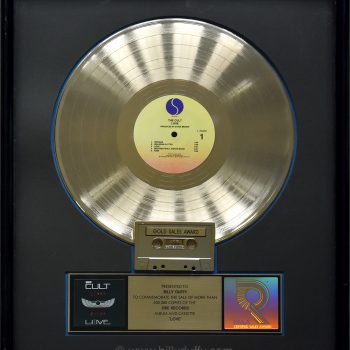 Billy’s US Gold Disc for The Cult ‘Love’