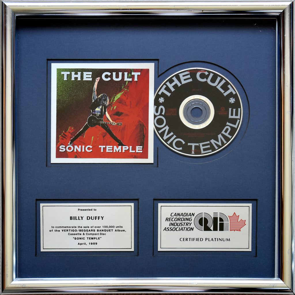 Billy's 'Sonic Temple' Platinum Disc