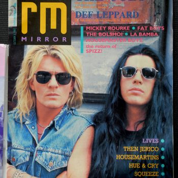 The Cult Record Mirror Cover – 1987