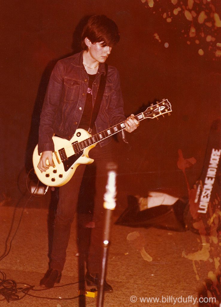 Billy Duffy with his first real Gibson Les Paul