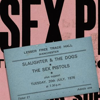 My ticket for the Sex Pistols in Manchester – 1976